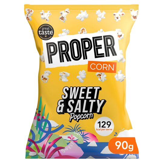 Propercorn Sweet & Salty Popcorn 90g RRP 1.60 CLEARANCE XL 99p
